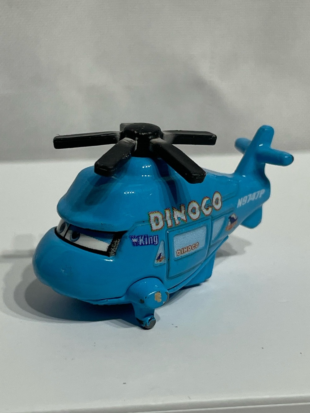 Rotor Turbosky, the Dinoco-sponsored helicopter character from the Disney Pixar